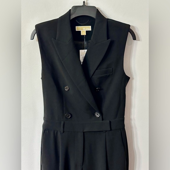 Michael Kors Women’s Crepe Double-Breasted Jumpsuit - Size 0 - Picture 3 of 6